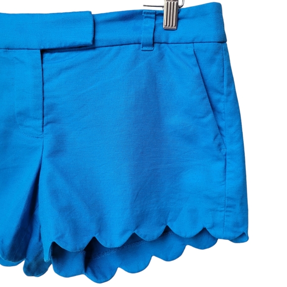 J.Crew Linen Blend Scallop Shorts Size 6 - Picture 4 of 15